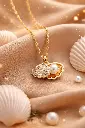 Luxury Pearl Shell Necklace 💎 Elegant Gold Pendant _ Perfect Gift for Women 💖.webp